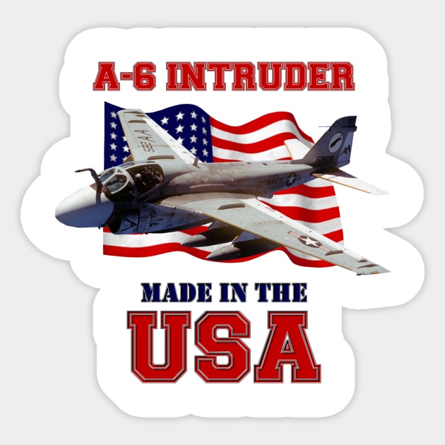 A-6 Intruder Made in the USA Sticker by MilMerchant